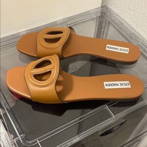 Steve Madden Women's Brown Slide Sandals